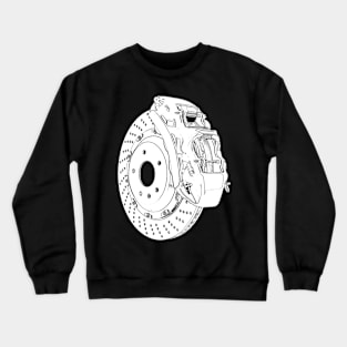 Brake Disc Wireframe Crewneck Sweatshirt